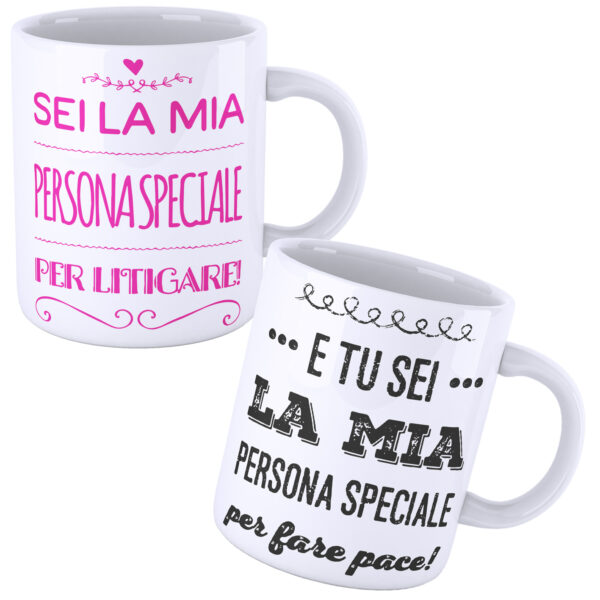 tazza coppia litigare fare pace